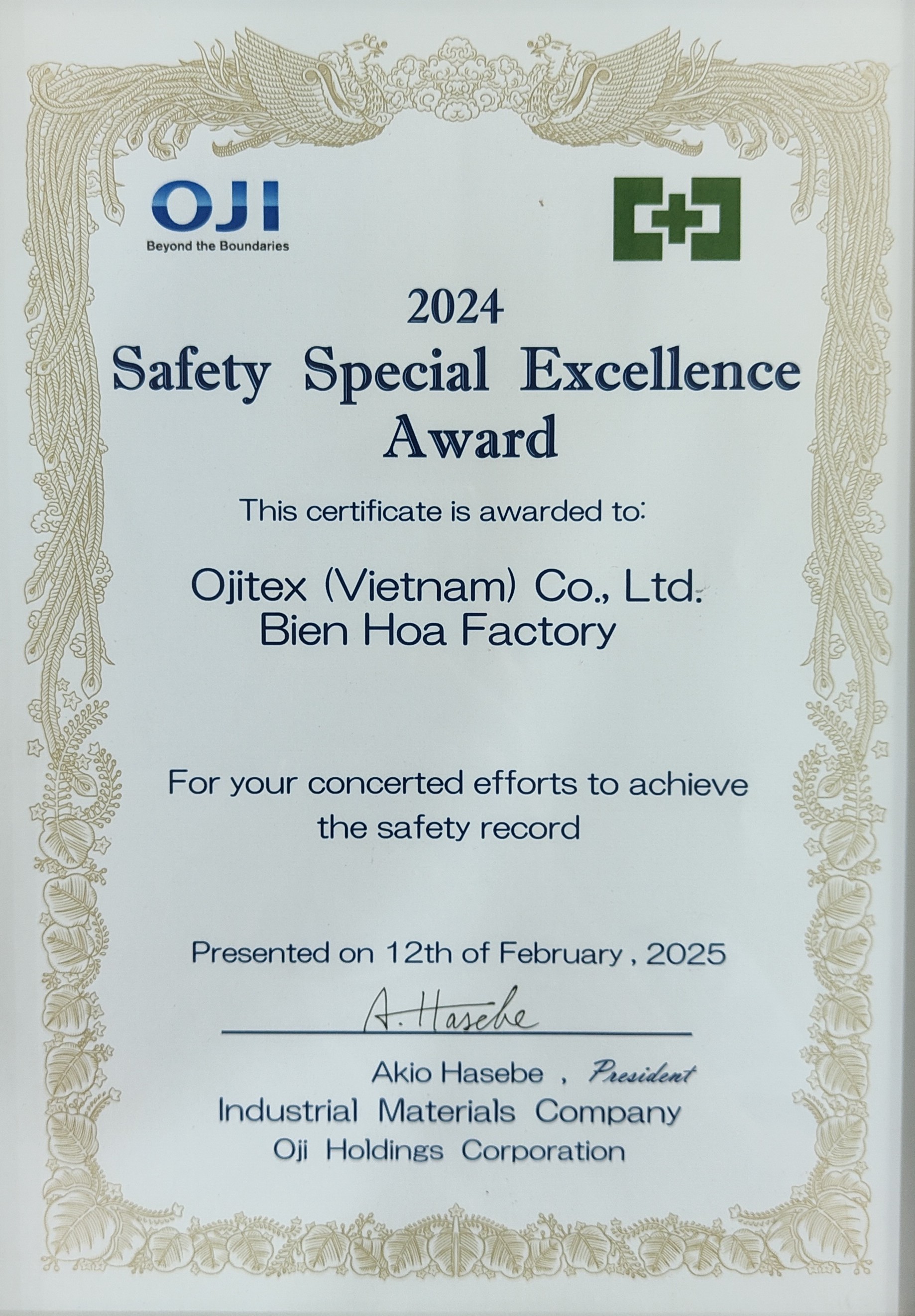 2024 SAFETY SPECIAL EXCELLENCE AWARD