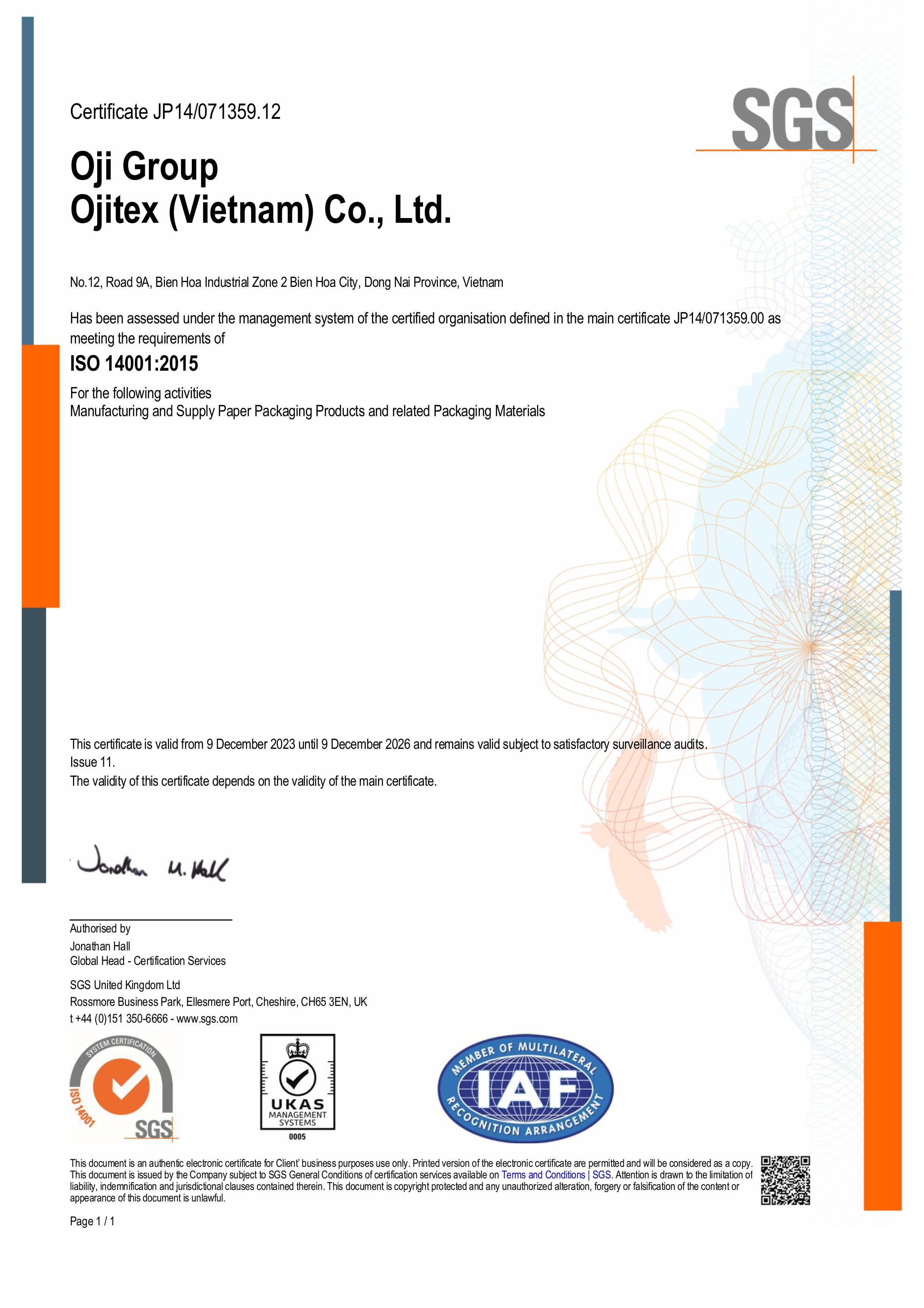 ISO 14001 :2015