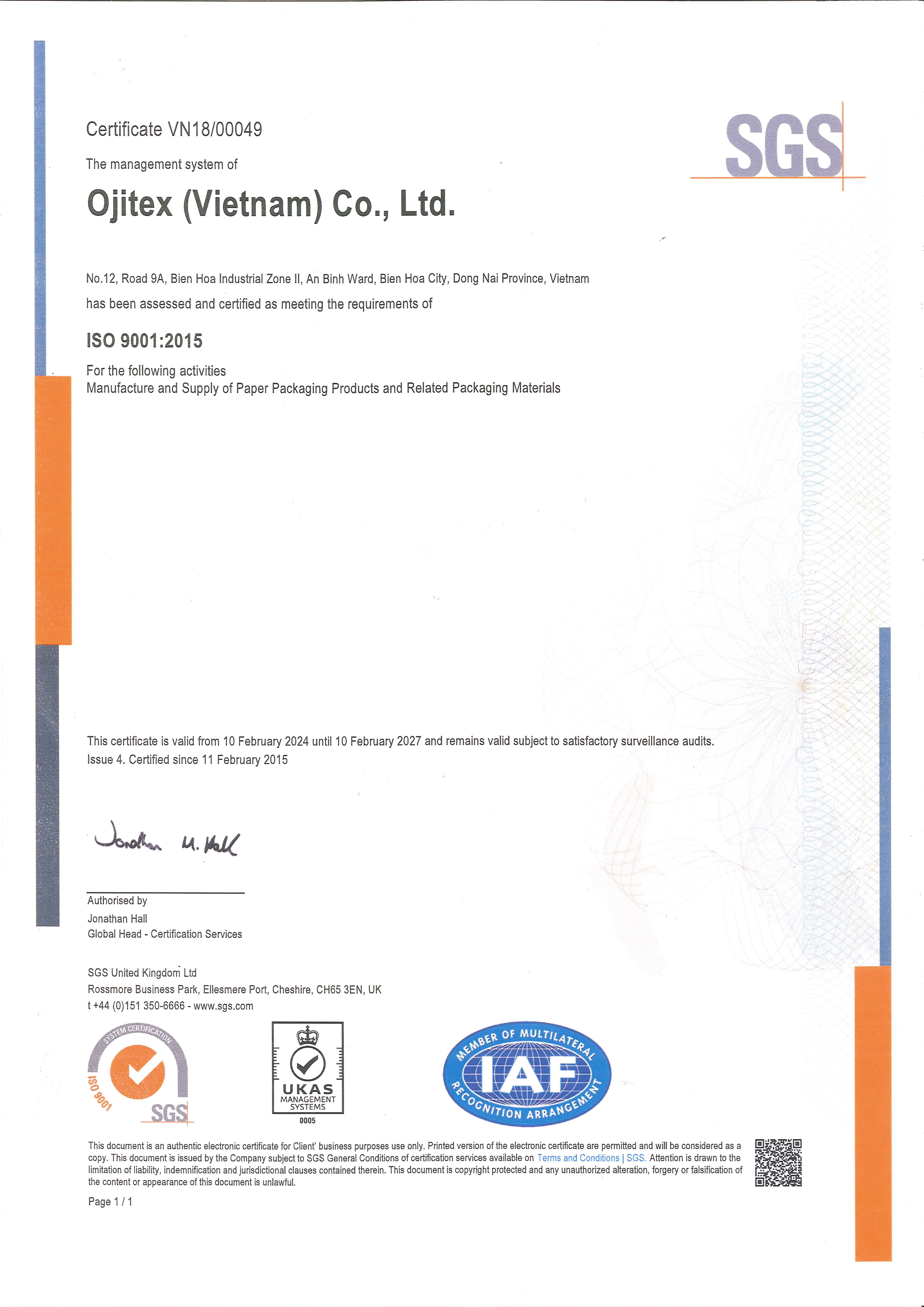 ISO 9001 :2015